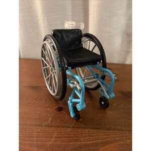 Barbie Made to Move Wheelchair Blue & Black Mattel 2018